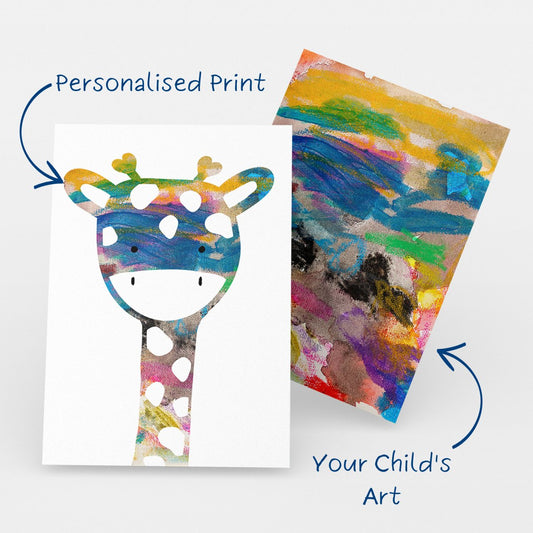 Gerry Giraffe - Personalised Art Print